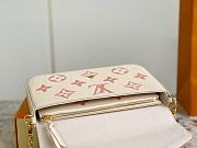LV Félicie Pochette Cream Trianon Pink M82047 21x12x3CM - 4