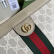 Ophidia GG Small Beige and white GG Supreme 503877 26x17.5x8CM - 4