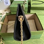 Ophidia GG Small Full Black GG Supreme 503877 26x17.5x8CM - 4
