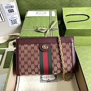 Ophidia GG Small Red GG Supreme Canvas 503877 26x17.5x8CM - 1