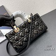 MEDIUM LADY D-JOY BAG BLACK 9217 26*14*6cm - 1