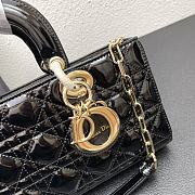 MEDIUM LADY D-JOY BAG BLACK 9217 26*14*6cm - 5