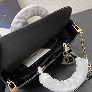 MEDIUM LADY D-JOY BAG BLACK 9217 26*14*6cm - 3