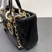 MEDIUM LADY D-JOY BAG BLACK 9217 26*14*6cm - 2