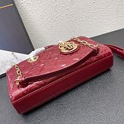 MEDIUM LADY D-JOY BAG RED 9217 26*14*6cm - 3