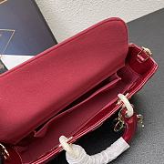 MEDIUM LADY D-JOY BAG RED 9217 26*14*6cm - 2