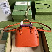 Gucci Diana Mini Tote Bag Orange Leather 715775 20 x 16 x 8.5 CM - 6