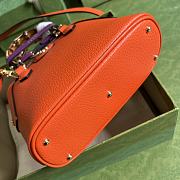 Gucci Diana Mini Tote Bag Orange Leather 715775 20 x 16 x 8.5 CM - 5
