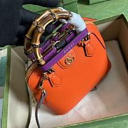 Gucci Diana Mini Tote Bag Orange Leather 715775 20 x 16 x 8.5 CM - 4