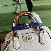 Gucci Diana Mini Tote Bag White Leather 715775 20 x 16 x 8.5 CM - 6