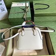 Gucci Diana Mini Tote Bag White Leather 715775 20 x 16 x 8.5 CM - 5