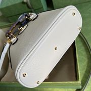 Gucci Diana Mini Tote Bag White Leather 715775 20 x 16 x 8.5 CM - 3