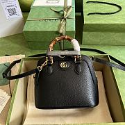 Gucci Diana Mini Tote Bag Black Leather 715775 20 x 16 x 8.5 CM - 1