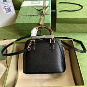 Gucci Diana Mini Tote Bag Black Leather 715775 20 x 16 x 8.5 CM - 6