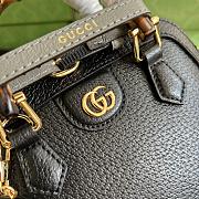 Gucci Diana Mini Tote Bag Black Leather 715775 20 x 16 x 8.5 CM - 5