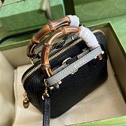 Gucci Diana Mini Tote Bag Black Leather 715775 20 x 16 x 8.5 CM - 3