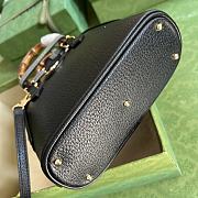 Gucci Diana Mini Tote Bag Black Leather 715775 20 x 16 x 8.5 CM - 2