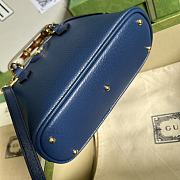 Gucci Diana Mini Tote Bag Blue Leather 715775 20 x 16 x 8.5 CM - 3
