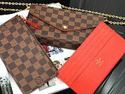 LV FÉLICIE POCHETTE DAMIER EBENE CANVAS M61276S – SIZE 21 X 12 X 3CM - 2