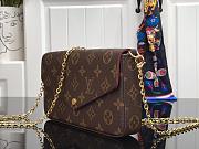 LV FÉLICIE POCHETTE MONOGRAM CANVAS M61276S – SIZE 21 X 12 X 3CM - 4