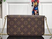 LV FÉLICIE POCHETTE MONOGRAM CANVAS M61276S – SIZE 21 X 12 X 3CM - 3