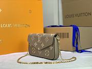 LV POCHETTE FELICIE BICOLOUR BEIGE M80482 –  SIZE 21 X 12 X 3CM - 5