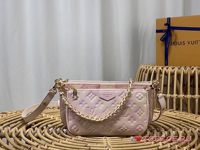 LV Multi Pochette Accessoires Light Pink M46093 25 x 14.5 x 4.5 CM - 1