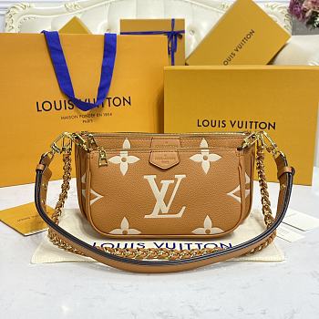 LV Multi Pochette Accessoires Arizona Beige / Cream M80399 25 x 14.5 x 4.5 CM