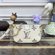 LV MULTI POCHETTE ACCESSOIRES BEIGE M45777 SIZE 25x14.5x4.5 CM - 1