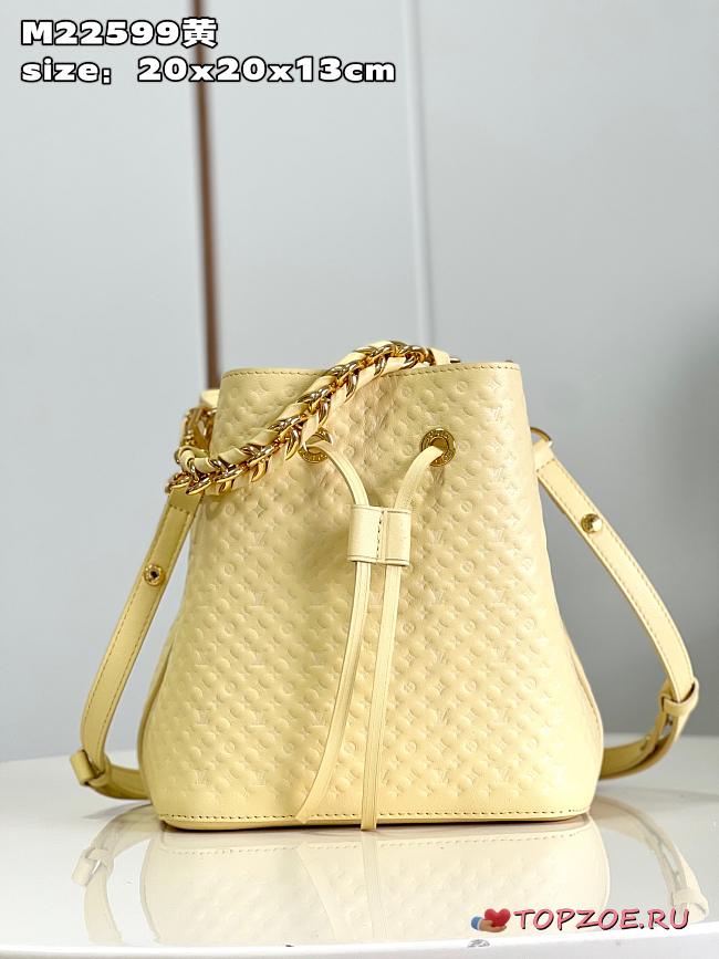 LV Néonoé BB Nanogram Light Yellow M22599 20 x 20 x 13 CM - 1