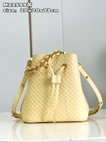 LV Néonoé BB Nanogram Light Yellow M22599 20 x 20 x 13 CM