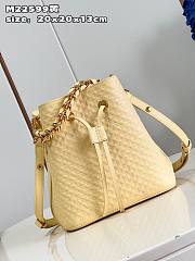 LV Néonoé BB Nanogram Light Yellow M22599 20 x 20 x 13 CM - 4