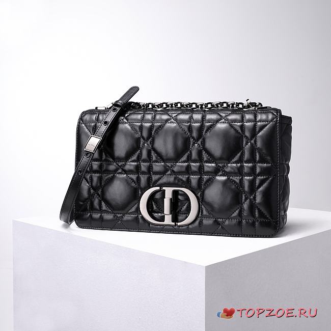 DIOR 30 MONTAIGNE BAG BLACK 28x17x9cm - 1