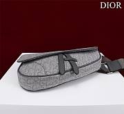 Dior SADDLE BAG Ruthenium 26 x 19 x 4.5CM - 6