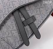 Dior SADDLE BAG Ruthenium 26 x 19 x 4.5CM - 2