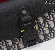 DIOR MINI SADDLE BAG WITH STRAP Beige  19.5 x 13 x 4.3CM - 4