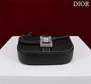 DIOR MINI SADDLE BAG WITH STRAP  Black 19.5 x 13 x 4.3CM - 6