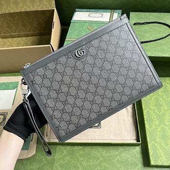 Gucci Ophidia GG Supreme canvas pouch 30*20*1cm