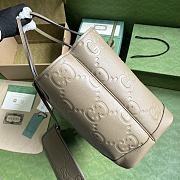 Gucci  AABY0 JUMBO GG LARGE TOTE Bag - Grey  40x 33x 19cm - 4