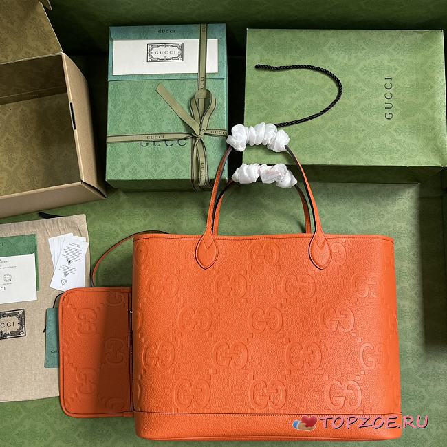 Gucci  AABY0 JUMBO GG LARGE TOTE Bag01  40x 33x 19cm - 1