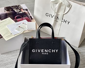 Givenchy tote bag black canvas 19*8*16cm