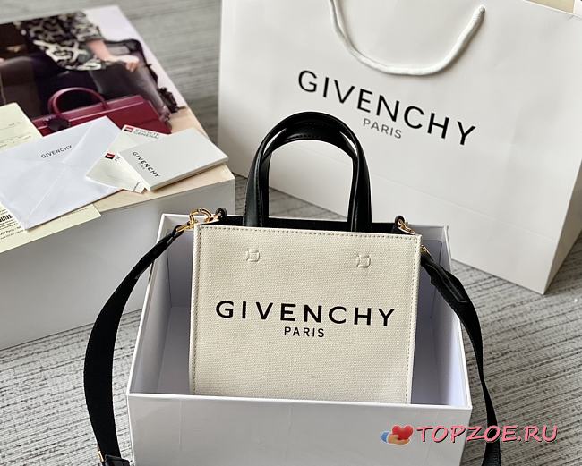 Givenchy tote bag white canvas 19*8*16cm - 1
