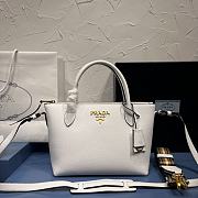 prada Dual Strap Zip Tote Vitello Daino 24x19x12cm - 1