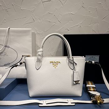 prada Dual Strap Zip Tote Vitello Daino 24x19x12cm