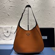 Prada Large Leather Shoulder Bag With Topstitching  40x30x9cm - 1