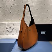 Prada Large Leather Shoulder Bag With Topstitching  40x30x9cm - 4