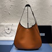 Prada Large Leather Shoulder Bag With Topstitching  40x30x9cm - 6