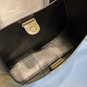 Prada Large Leather Shoulder Bag With Topstitching 02 40x30x9cm - 3