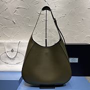 Prada Large Leather Shoulder Bag With Topstitching 02 40x30x9cm - 4