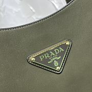 Prada Large Leather Shoulder Bag With Topstitching 02 40x30x9cm - 6